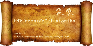 Háromszéki Viorika névjegykártya
